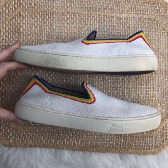 Rothys Rainbow Stripe Sneakers - Picture 4 of 16